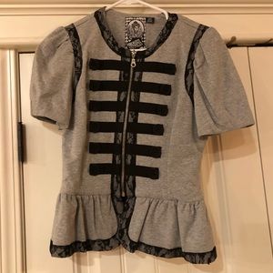 Forever 21 Twist Alice in Wonderland Cardigan